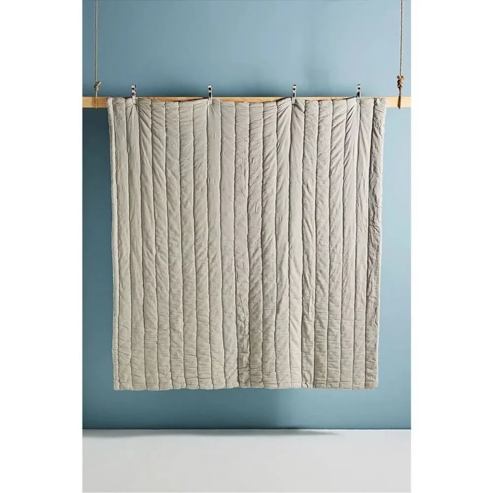 NWT Anthropologie Ruched Voile Vienna Queen Quilt